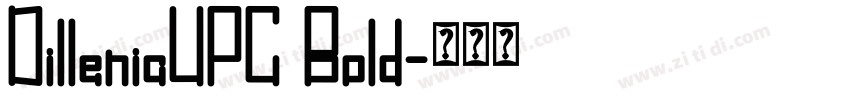 DilleniaUPC Bold字体转换